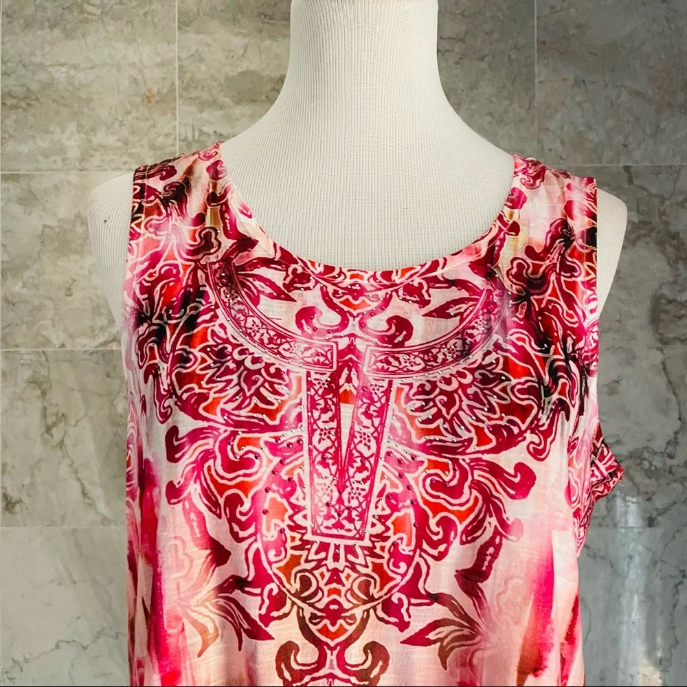 World Unity Boho Rhinestone Tank Top - Picture 4 of 8